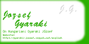 jozsef gyaraki business card